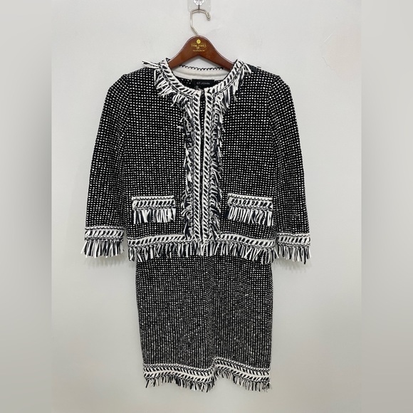 St. John Other - St. John Black and White Tweed Jacket and Skirt Set